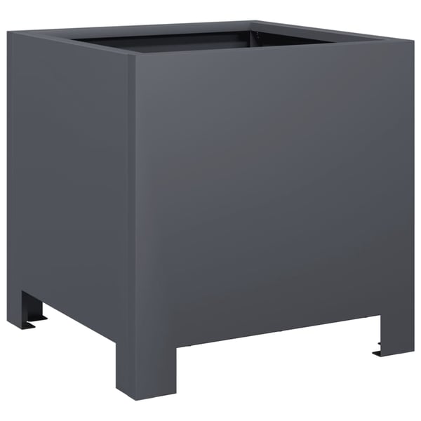 vidaXL Plantekasse antrasitt 30x30x30 cm stål