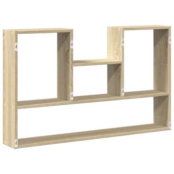 vidaXL Vegghylle sonoma eik 99x15x60 cm konstruert tre