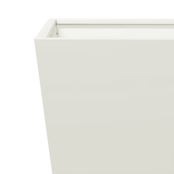 vidaXL Plantekasser 2 stk hvit 30x30x30 cm stål