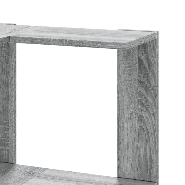 vidaXL Bokhylle 5 etasjer grå sonoma 50x50x179 cm konstruert tre