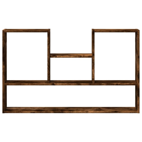 vidaXL Vegghylle røkt eik 99x15x60 cm konstruert tre