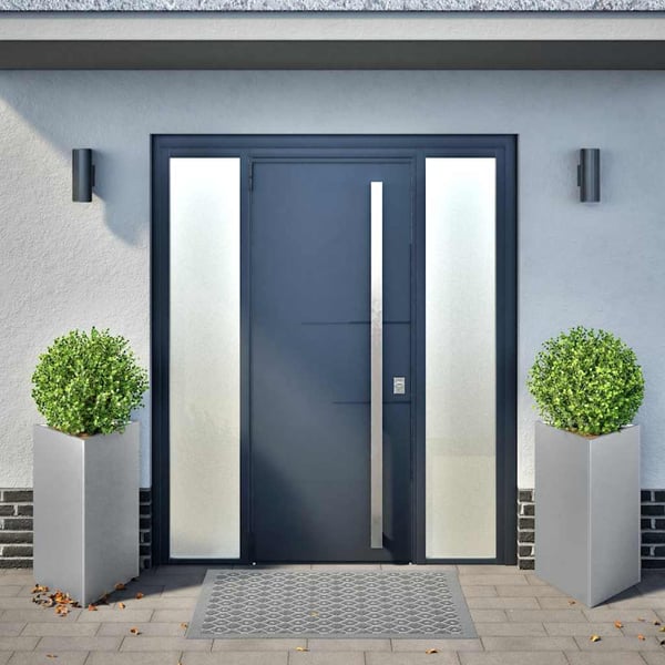 vidaXL Plantekasser 2 stk trekantet 50x43x75 cm galvanisert stål