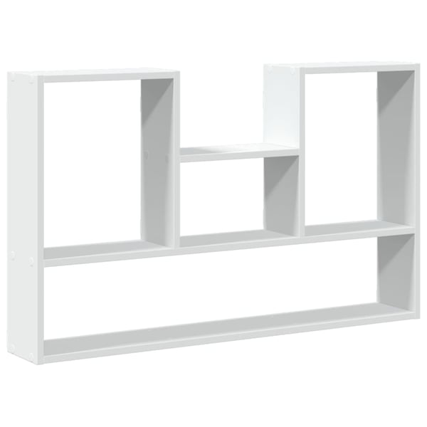 vidaXL Vegghylle hvit 99x15x60 cm konstruert tre