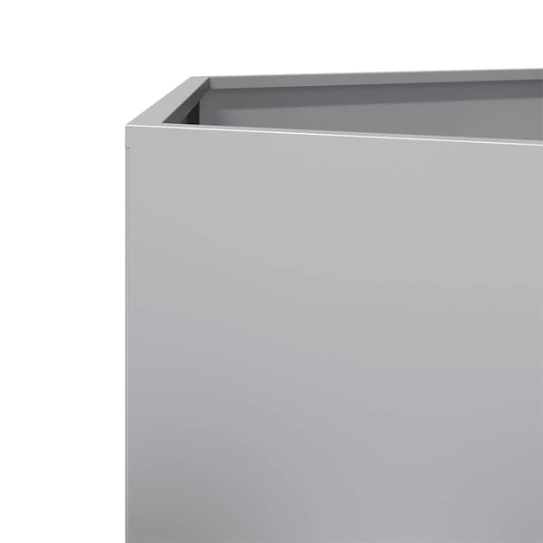 vidaXL Plantekasse svart sekskantet 69x60x45 cm galvanisert stål