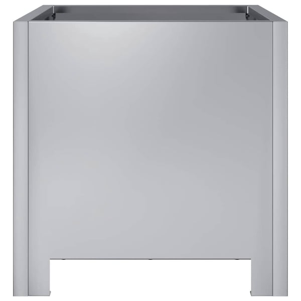 vidaXL Plantekasse 30x30x30 cm galvanisert stål