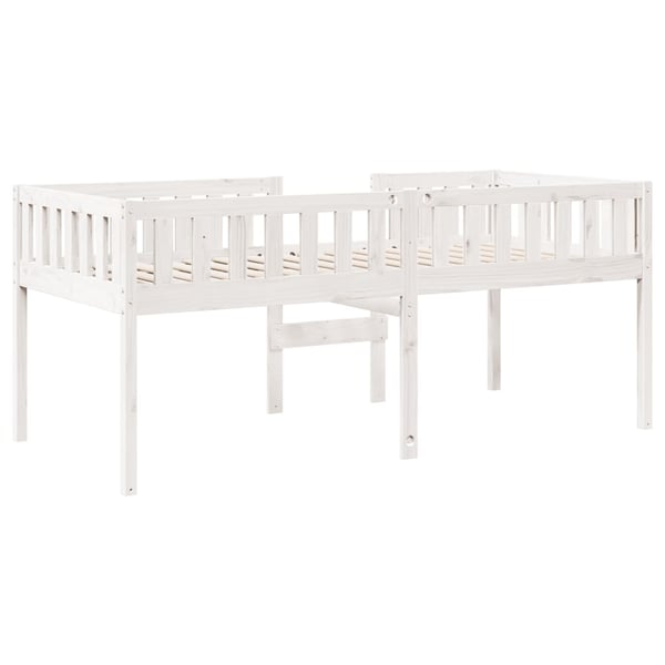 vidaXL Barneseng uten madrass hvit 90x190 cm heltre furu