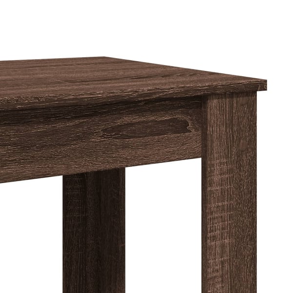vidaXL Barbord brun eik 51x50x103,5 cm konstruert tre