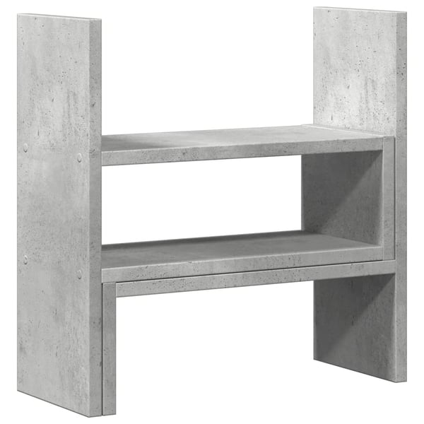 vidaXL Pöytäjärjestäjä säädettävä betoninharm 40x17x41 cm tekninen puu