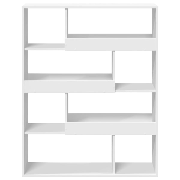 vidaXL bogreol 100x33x125,5 cm konstrueret træ hvid
