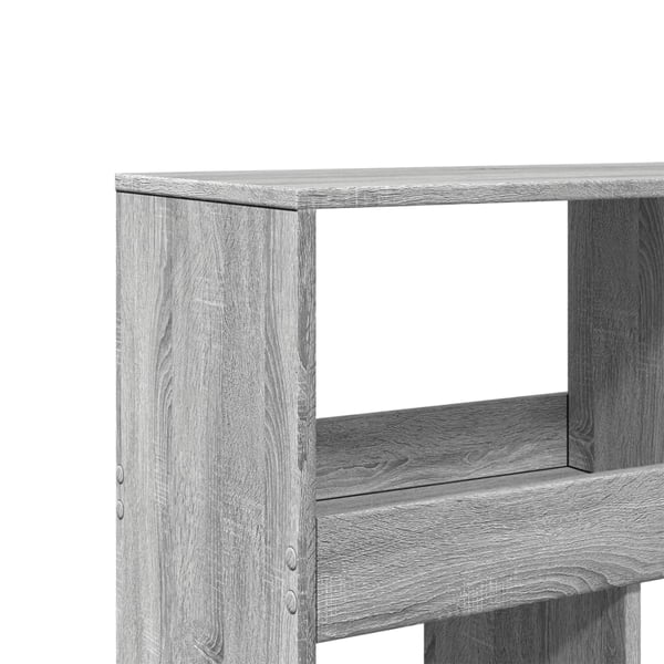 vidaXL Romdeler grå sonoma 100x33x125,5 cm konstruert tre