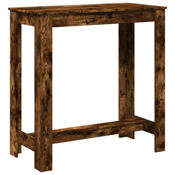 vidaXL Barbord røkt eik 102x50x103,5 cm konstruert tre