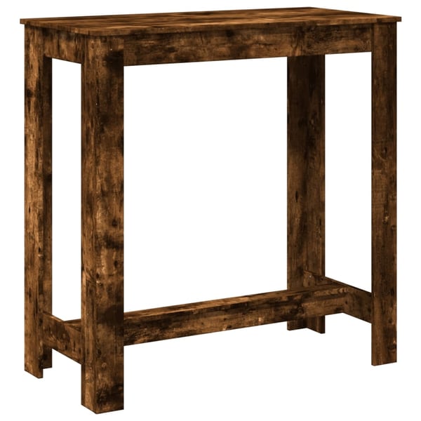 vidaXL Barbord røkt eik 102x50x103,5 cm konstruert tre