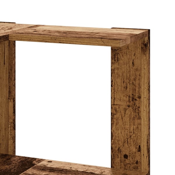 vidaXL Bokhylle hjørne 5 lag gammelt tre 50x50x179 cm konstruert tre