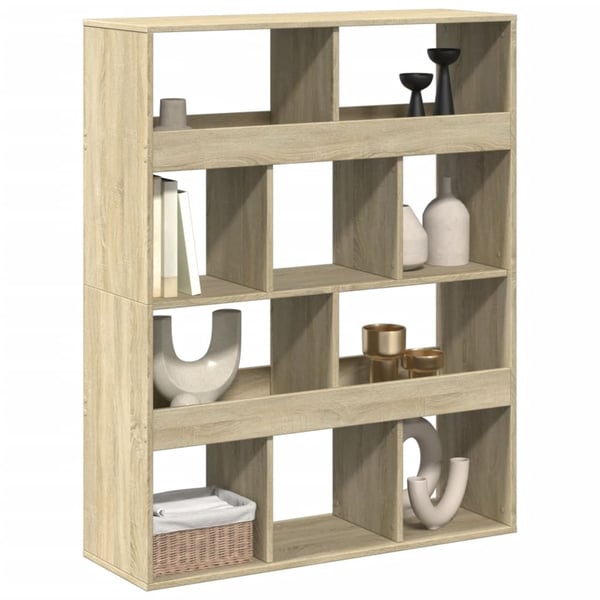 vidaXL Romdeler sonoma eik 100x33x125,5 cm konstruert tre
