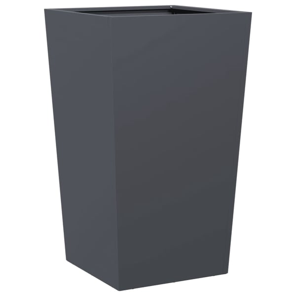 vidaXL Plantekasser 2 stk antrasitt 45x45x75 cm stål