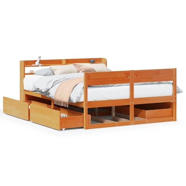 Ekstra Lang Sengeramme Uten Madrass 100X220 Cm Heltre Furu main image 1