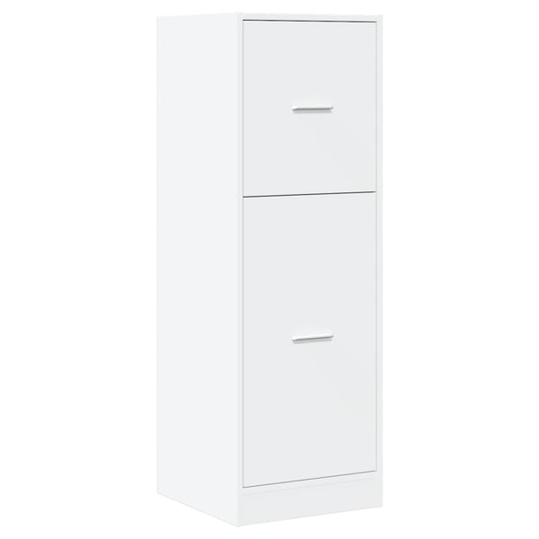 vidaXL Apotekskap hvit 40x41x118 cm konstruert tre