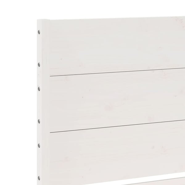 vidaXL Ekstra lang sengeramme uten madrass hvit 200x210 cm heltre