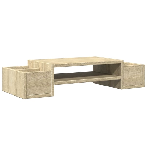 vidaXL Skjermhylle oppbevaring sonoma eik 70x27x15 cm konstruert tre