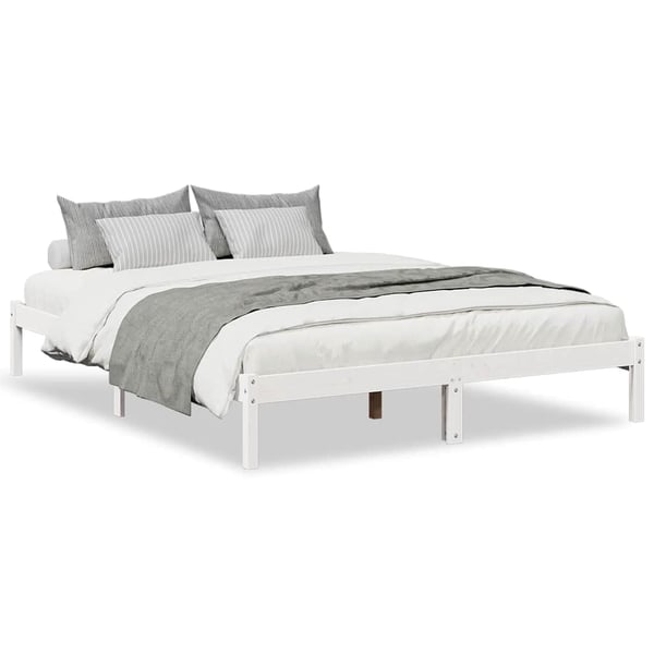 vidaXL ekstra lang sengeramme uden madras 160x220 cm massivt fyrretræ