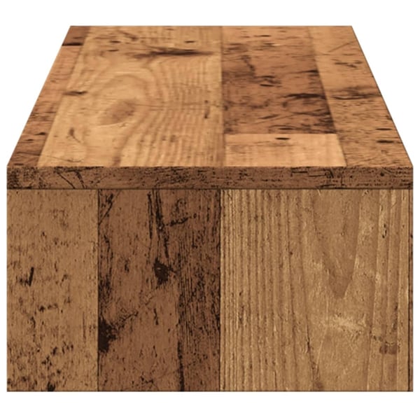 vidaXL Skjermstativ med skuffer gammelt tre 100x27x15cm konstruert tre