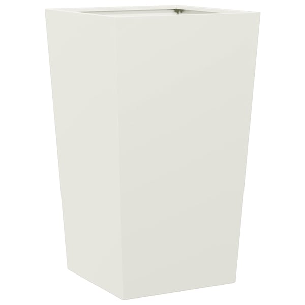 vidaXL Plantekasser 2 stk hvit 45x45x75 cm stål