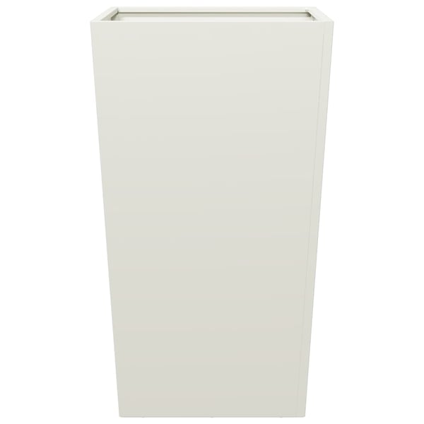 vidaXL Plantekasser 2 stk hvit 45x45x75 cm stål