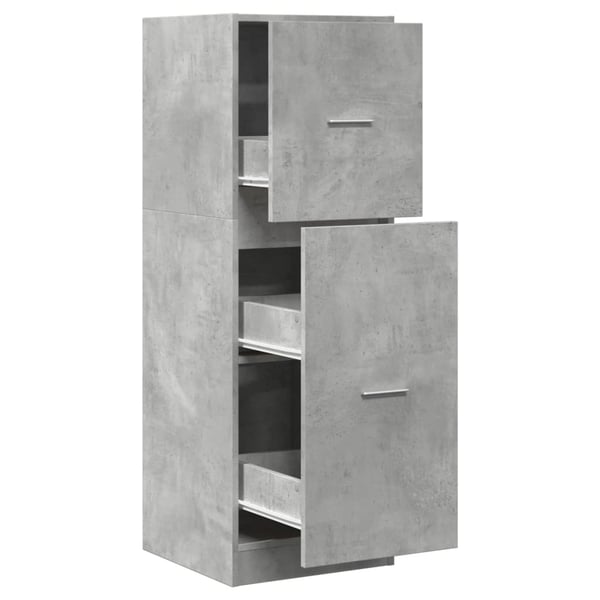 vidaXL Apotekskap betonggrå 40x41x118 cm konstruert tre