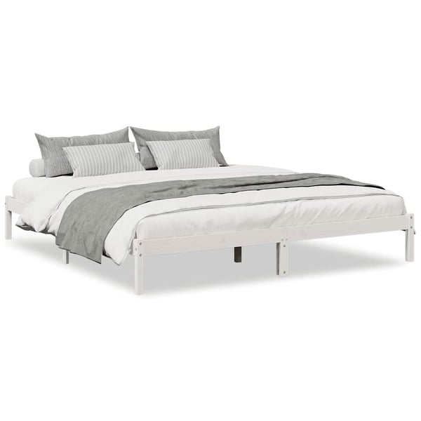 vidaXL ekstra lang sengeramme uden madras 180x210 cm massivt fyrretræ