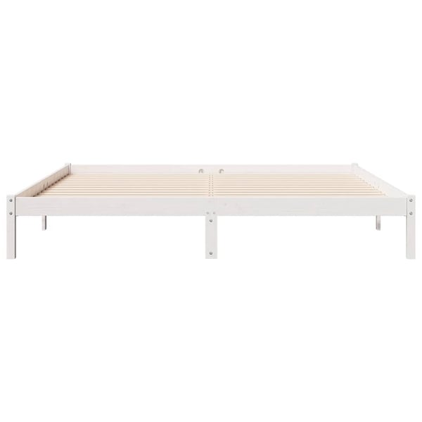 vidaXL ekstra lang sengeramme uden madras 180x210 cm massivt fyrretræ