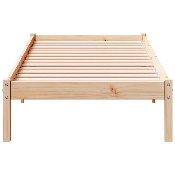 vidaXL ekstra lang sengeramme uden madras 90x210 cm massivt fyrretræ