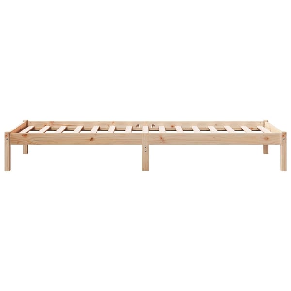 vidaXL ekstra lang sengeramme uden madras 90x210 cm massivt fyrretræ