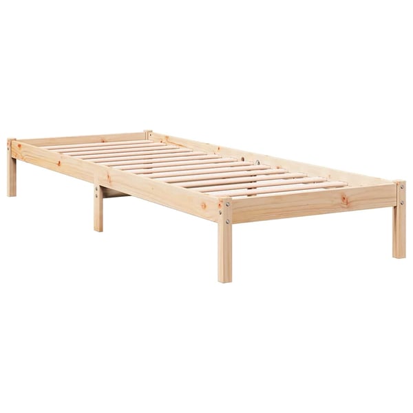 vidaXL ekstra lang sengeramme uden madras 90x210 cm massivt fyrretræ