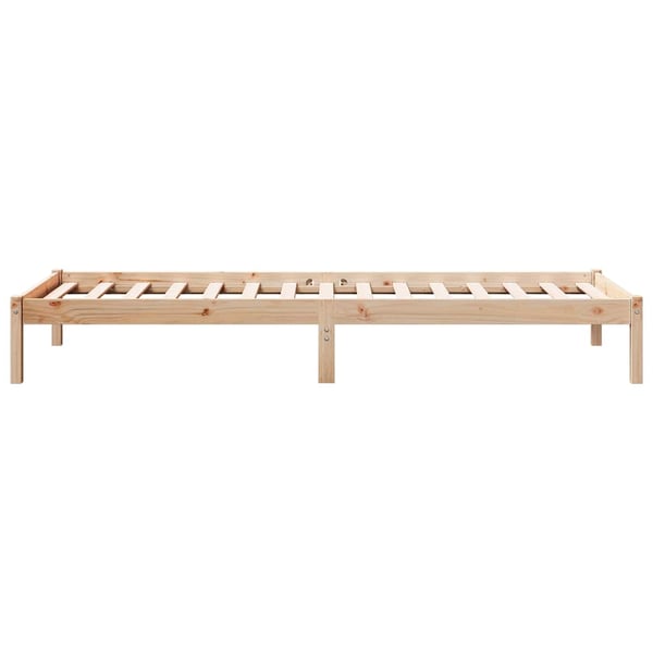 vidaXL ekstra lang sengeramme uden madras 90x210 cm massivt fyrretræ