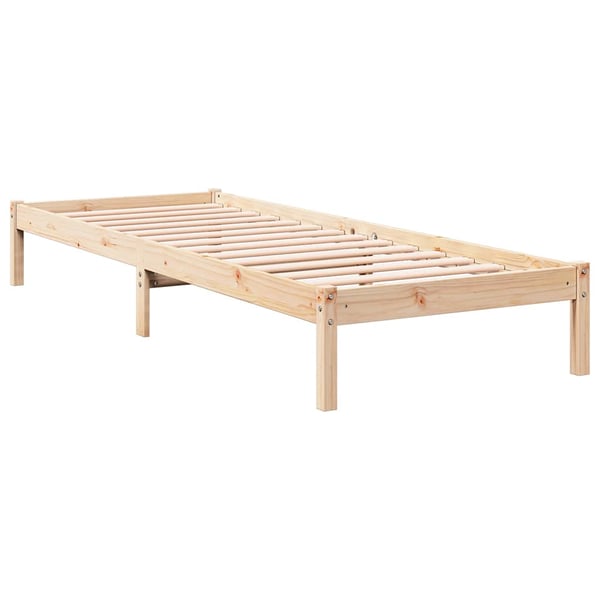vidaXL ekstra lang sengeramme uden madras 90x210 cm massivt fyrretræ