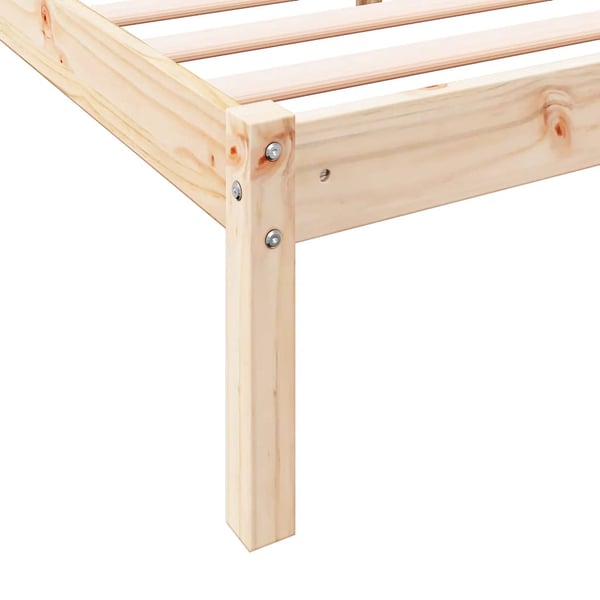 vidaXL ekstra lang sengeramme uden madras 90x210 cm massivt fyrretræ