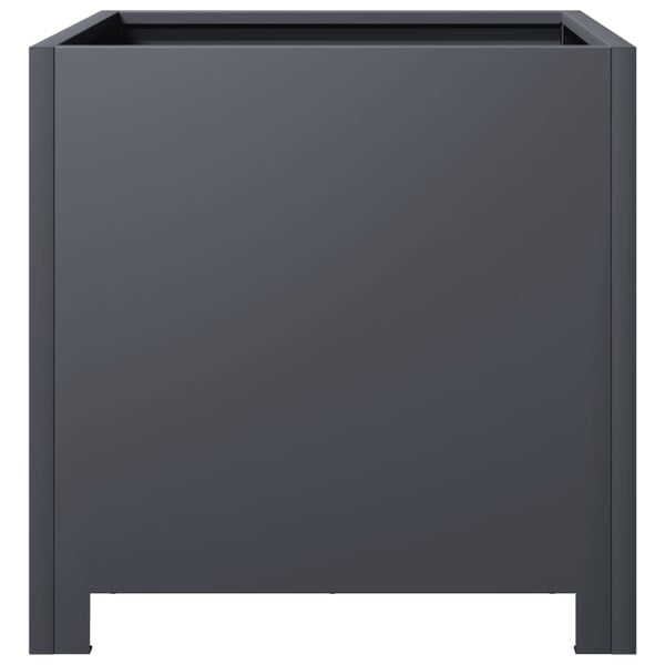 vidaXL Plantekasser 2 stk antrasitt 40x40x40 cm stål