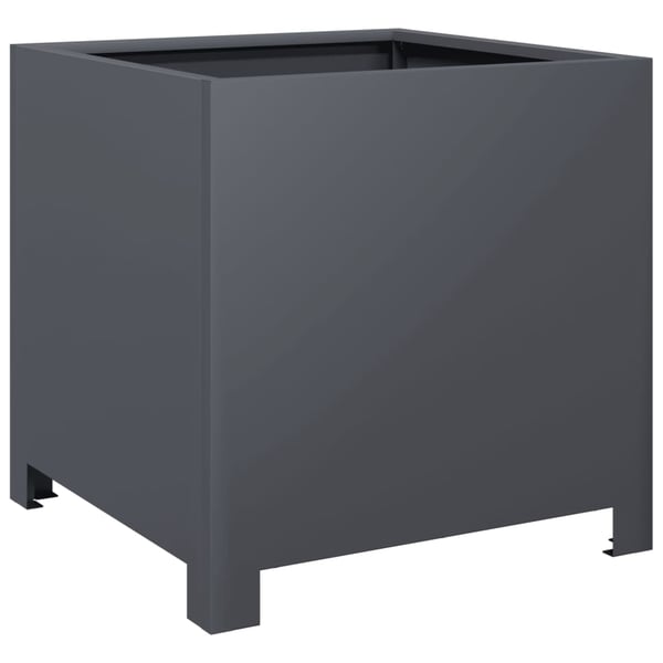 vidaXL Plantekasser 2 stk antrasitt 40x40x40 cm stål