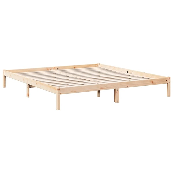vidaXL Ekstra lang sengeramme uten madrass 200x210 cm heltre furu