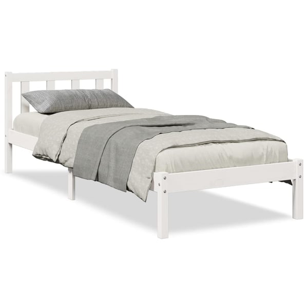 vidaXL ekstra lang sengeramme uden madras 100x210 cm massivt fyrretræ
