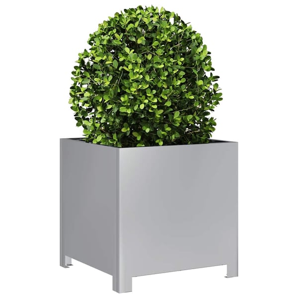vidaXL Plantekasser 2 stk 40x40x40 cm galvanisert stål
