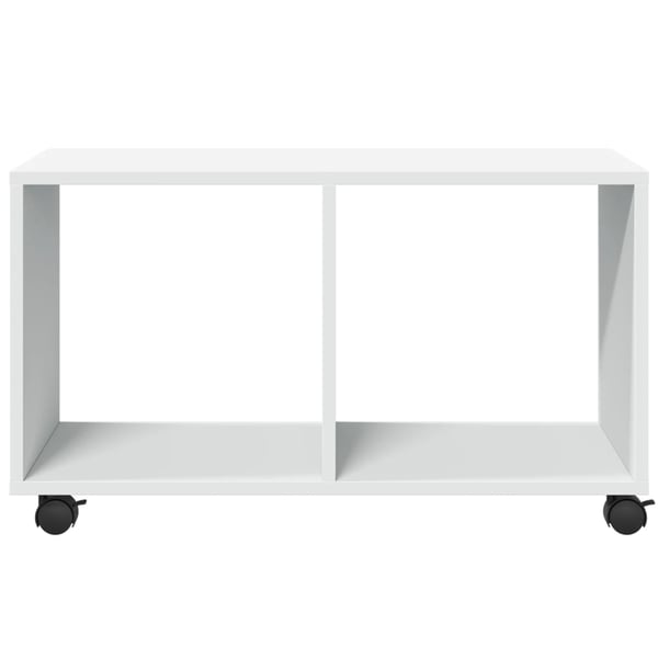 vidaXL Rulleskap hvit 72x33x42,5 cm konstruert tre