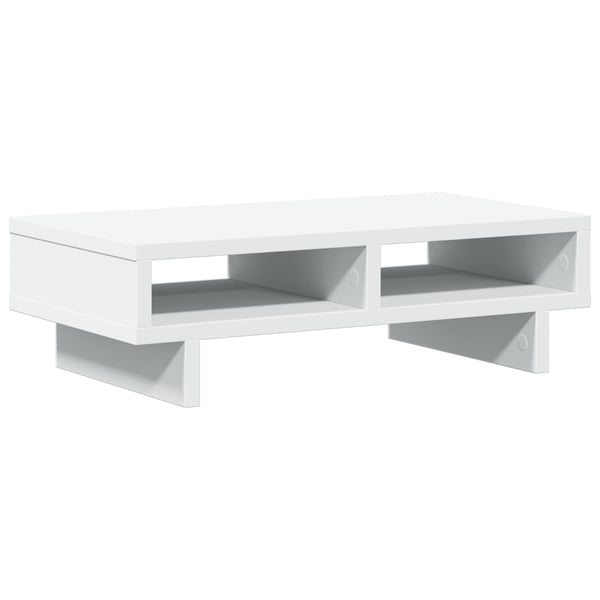 vidaXL Skjermstativ hvit 50x27x15 cm konstruert tre