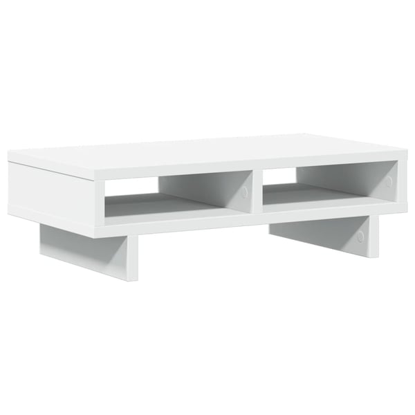 vidaXL Skjermstativ hvit 50x27x15 cm konstruert tre