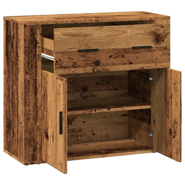 vidaXL Skjenk gammelt tre 80x33x70 cm konstruert tre