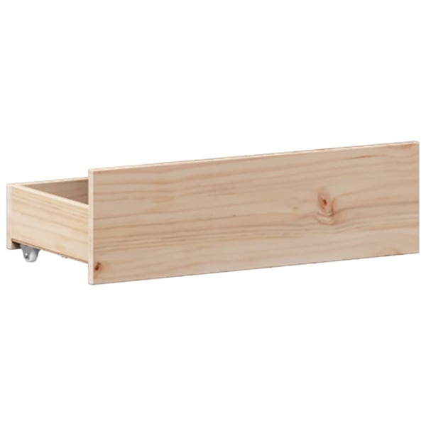 vidaXL Sengeramme uten madrass med hodegavl hvit 135x190cm heltre furu