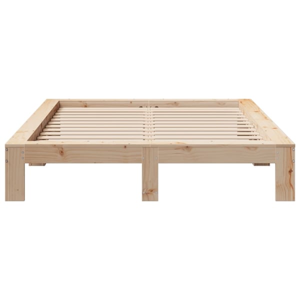vidaXL Sengeramme uten madrass 150x200 cm heltre furu