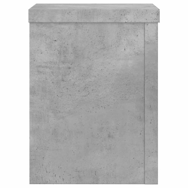 vidaXL Plantestativer 2 stk betonggrå 15x15x20 cm konstruert tre