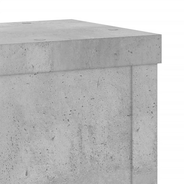 vidaXL Plantestativer 2 stk betonggrå 15x15x20 cm konstruert tre