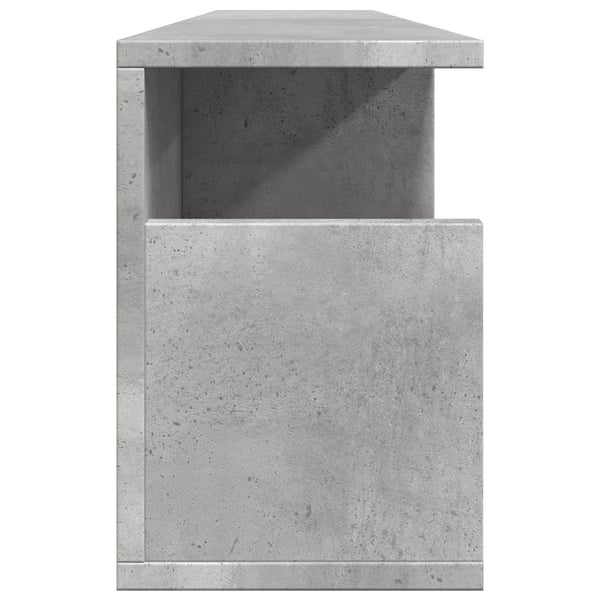 vidaXL Veggskap 100x20x30 cm betonggrå konstruert tre